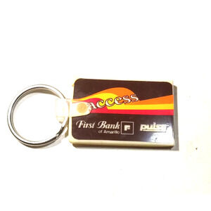 Access First Bank Of Amarillo Vintage Rubber Keychain